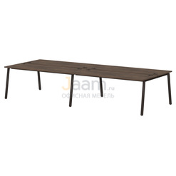 Мебель для персонала Бенч-система на 4 рабочих места на металлокаркасе Т-157