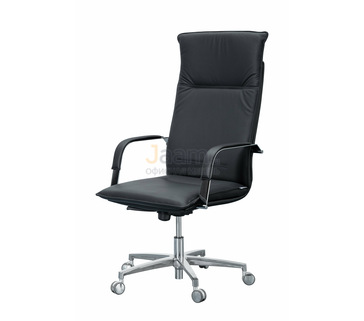 Кресло для руководителя Берлин/П Кожа нестандартная/база хром