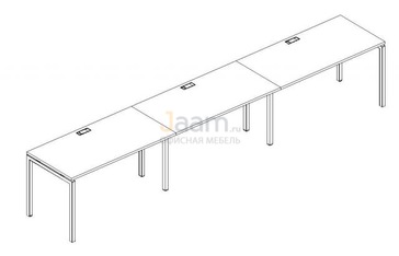 Мебель для персонала Рабочая станция на металлокаркасе DUE Б2 014-3 БП