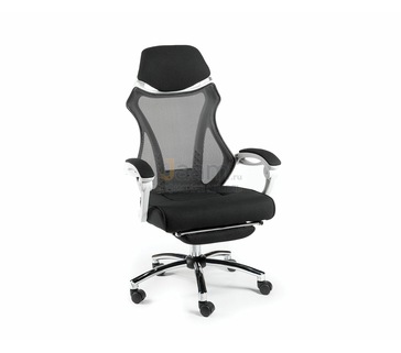 Игровое кресло H-007 А black (white plastic)