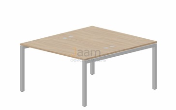 Мебель для персонала Составной стол на 2 рабочих места PEN2TG148 (4 громмета)