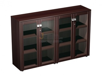 Кабинет руководителя Шкаф для документов средний со стеклянными дверями ( стенка из 2