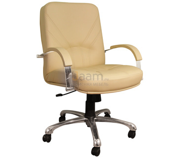 Кресло для руководителя Менеджер короткий хром