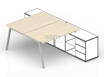 Мебель для персонала Составной стол для крепления к сервисным опорным тумбам (меламиновые аутлеты) AR2TM168FU