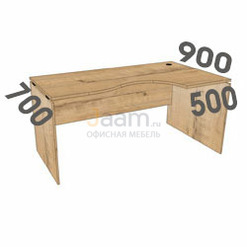 Мебель для персонала Стол криволинейный СК160L/R PRO BLACK