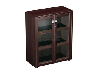 Кабинет руководителя Шкаф для документов средний со стеклянными дверями