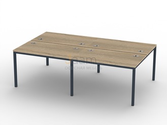 Мебель для персонала Бенч-система на 4 рабочих места I-51